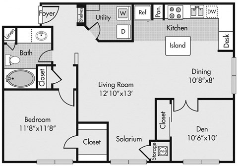 B2S floorplan at Highlands Hill Country